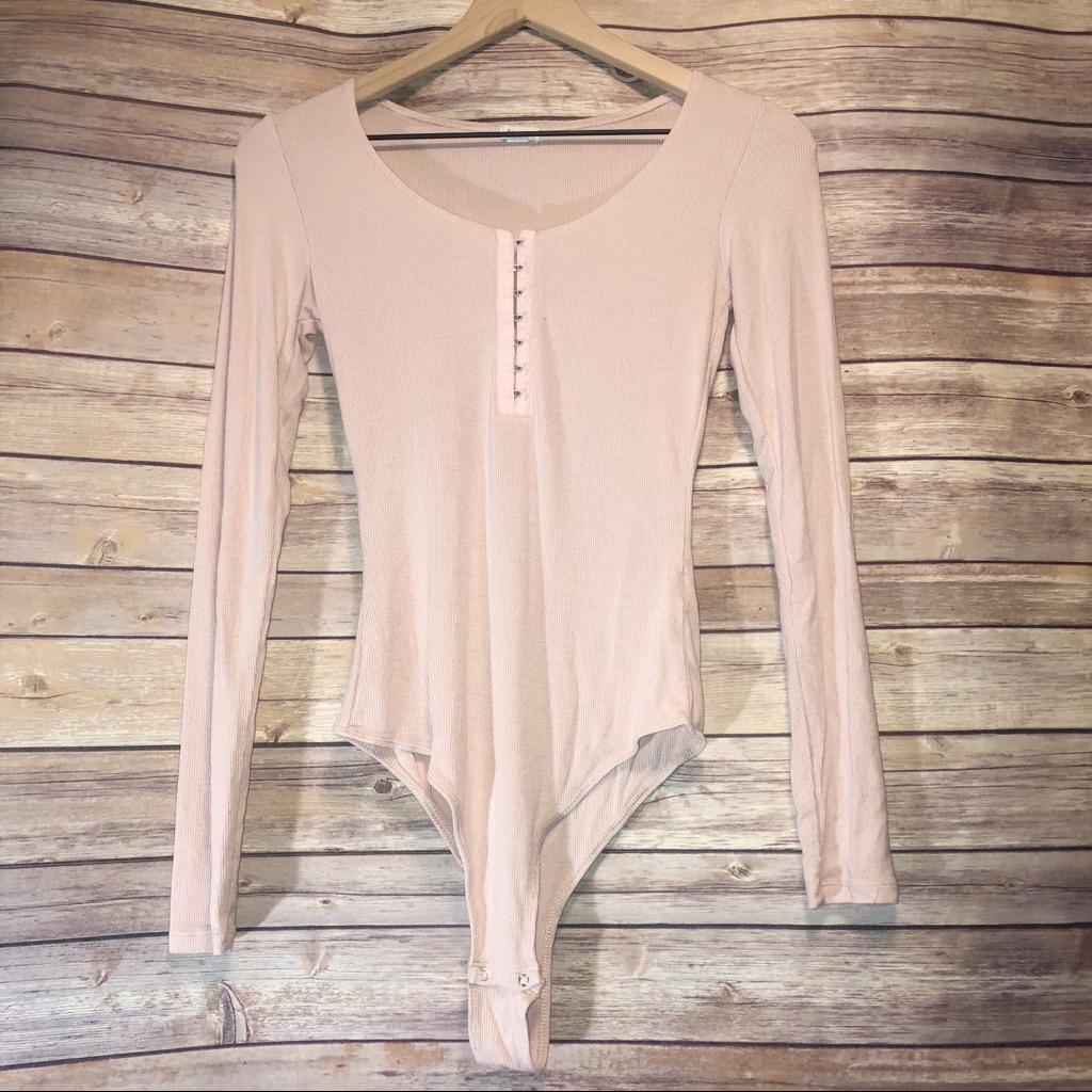 Garage Pale Pink Scoopneck Bodysuit